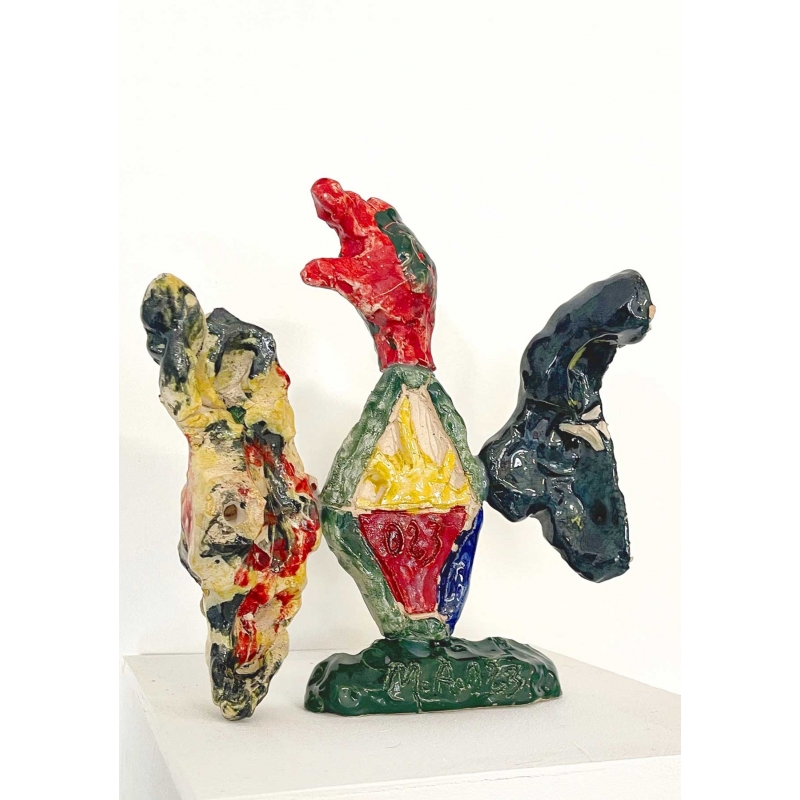 Cerámica escultórica esmaltada de Mad Alvar para artlovers.es