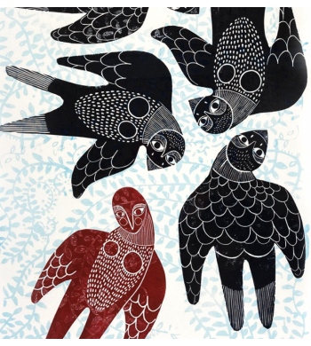 Grabados y serigrafías de Olga Cortadelles para180hilos Artlovers